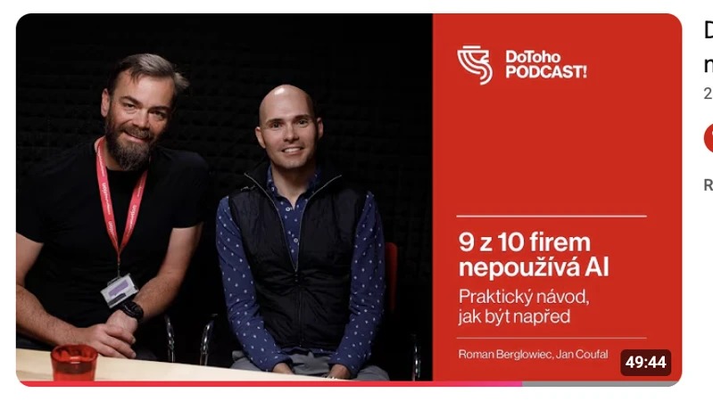 Náhled rozhovoru: 9 z 10 firem nepoužívá AI. Jak být napřed