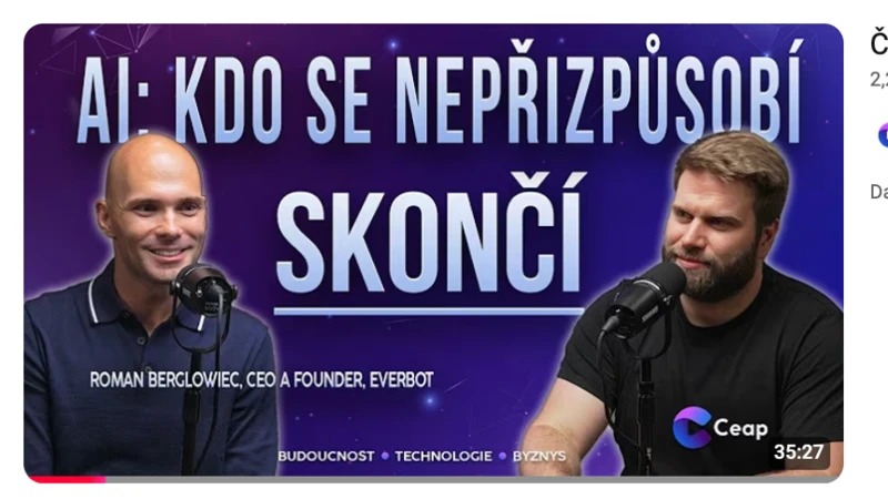 Náhled rozhovoru: Česko má vlastní AI platformu. Co umí Everbot?